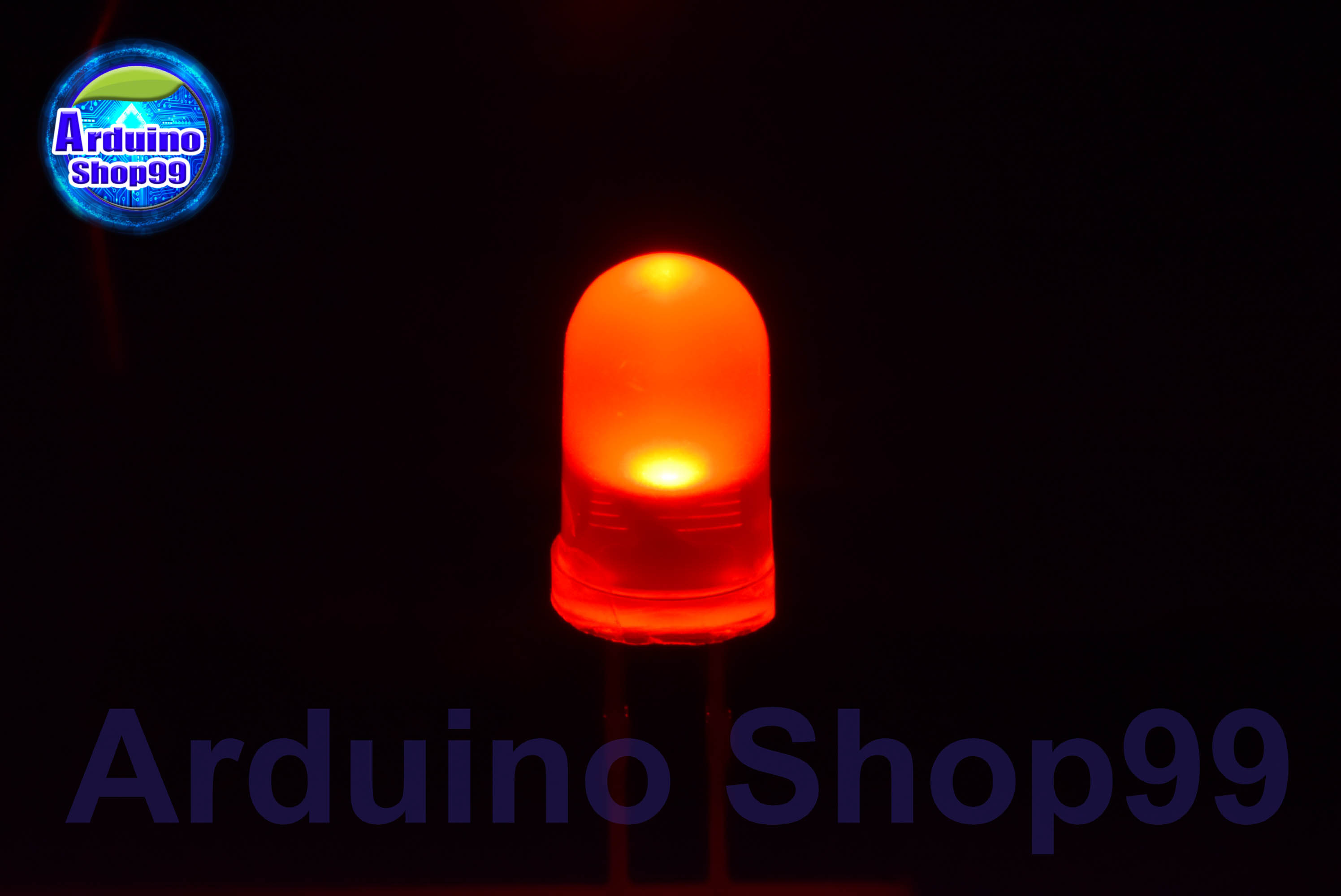 LED 5mm Red(สีแดง) 1 ชุด 5 ตัว