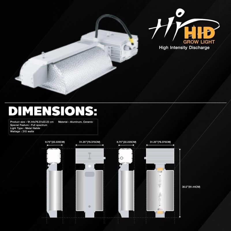 ไฟ HID(High Intensity Discharge) 630W