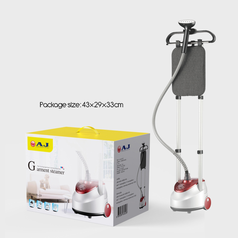 AJ เตารีดไอน้ำเเบบยืน รุ่น IR01 กำลังไฟ 1800วัตต์ ใช้งานง่าย ปรับความสูงได้ รับประกัน 1 ปี