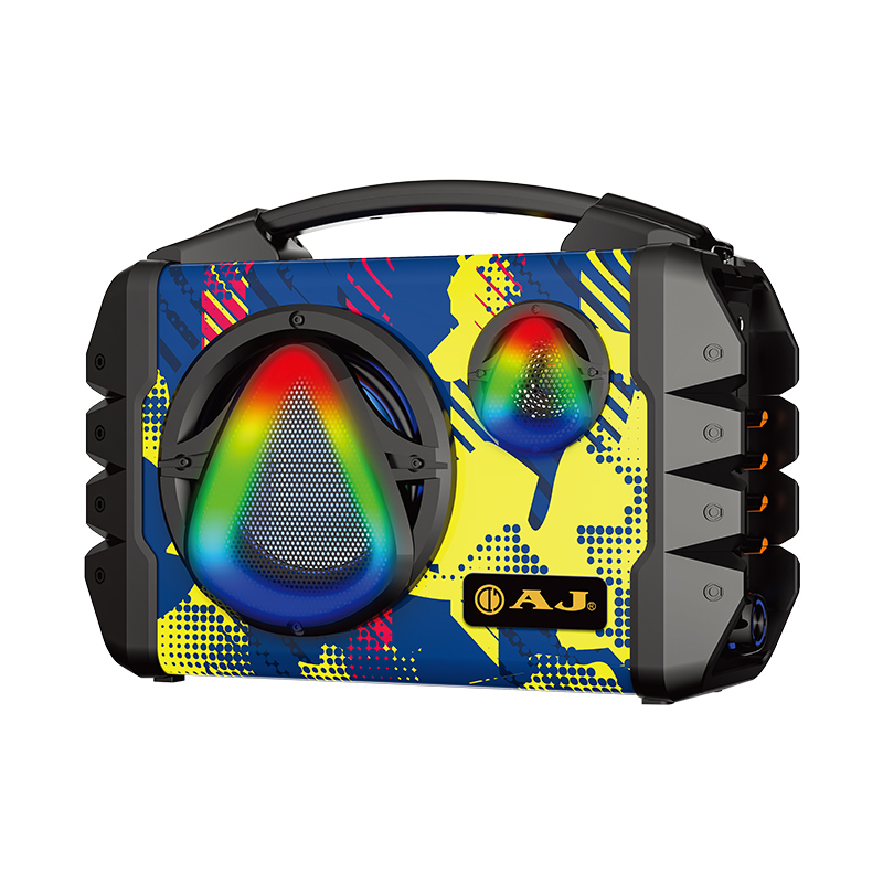 AJ ลำโพงบลูทูธ รุ่น X61 กำลังขับ 50วัตต์ ลำโพงคาราโอเกะ มีเเบตในตัว ฟังวิทยุได้ แถมไมค์ลอยและรีโมท ประกัน 1 ปี
