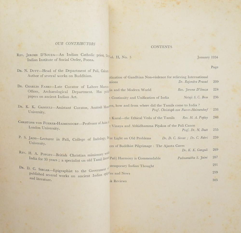 THE INDO-ASIAN CULTURE Vol. II, No. 3 January 1954