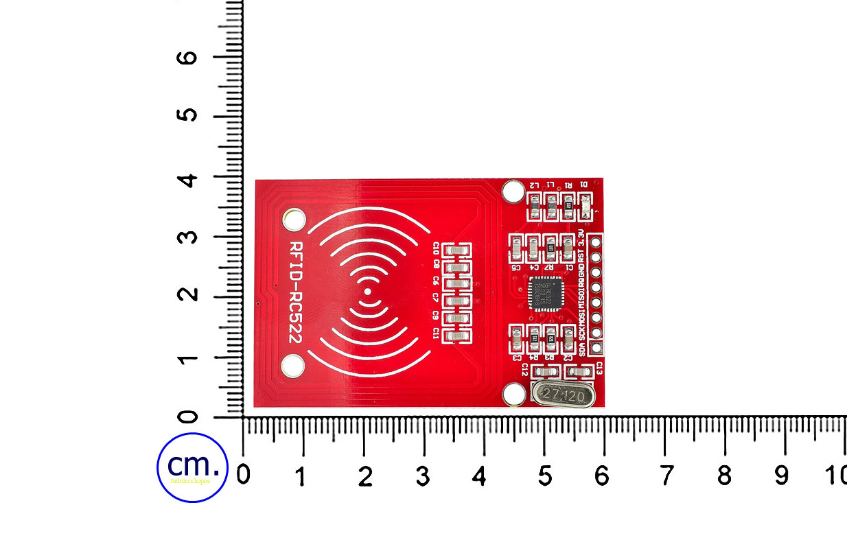 RC522 RFID Module Mini Card Reader/Detector 13.56MHz RED PCB