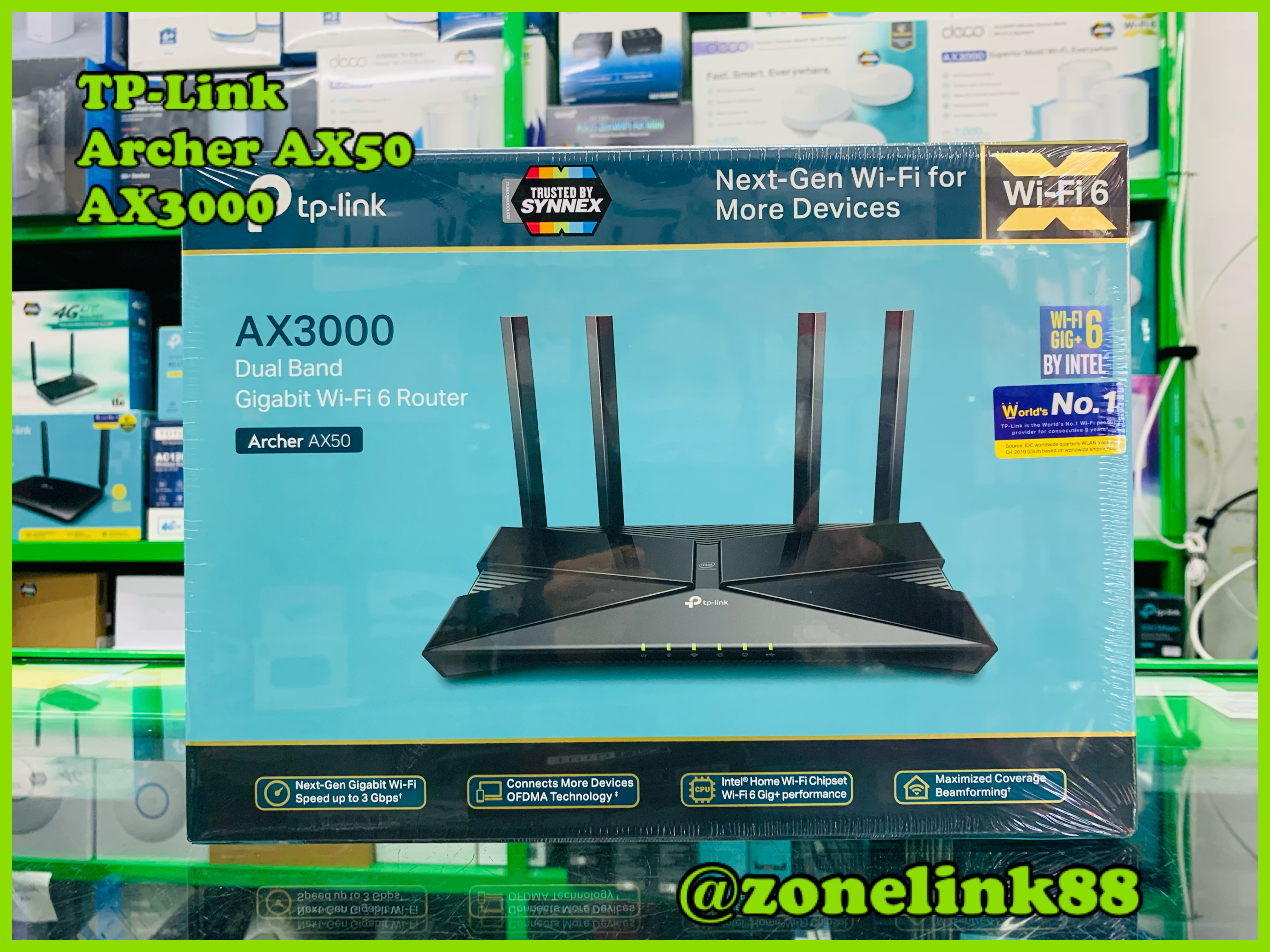 TP-Link Archer AX50 AX3000 Gigabit Router Wi-Fi6
