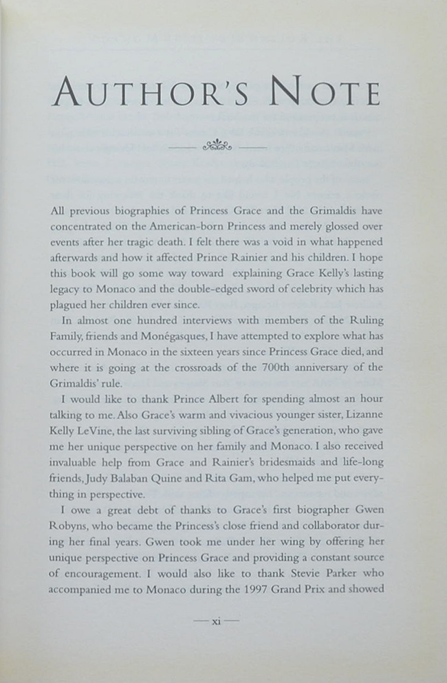 THE RULING HOUSE OF MONACO