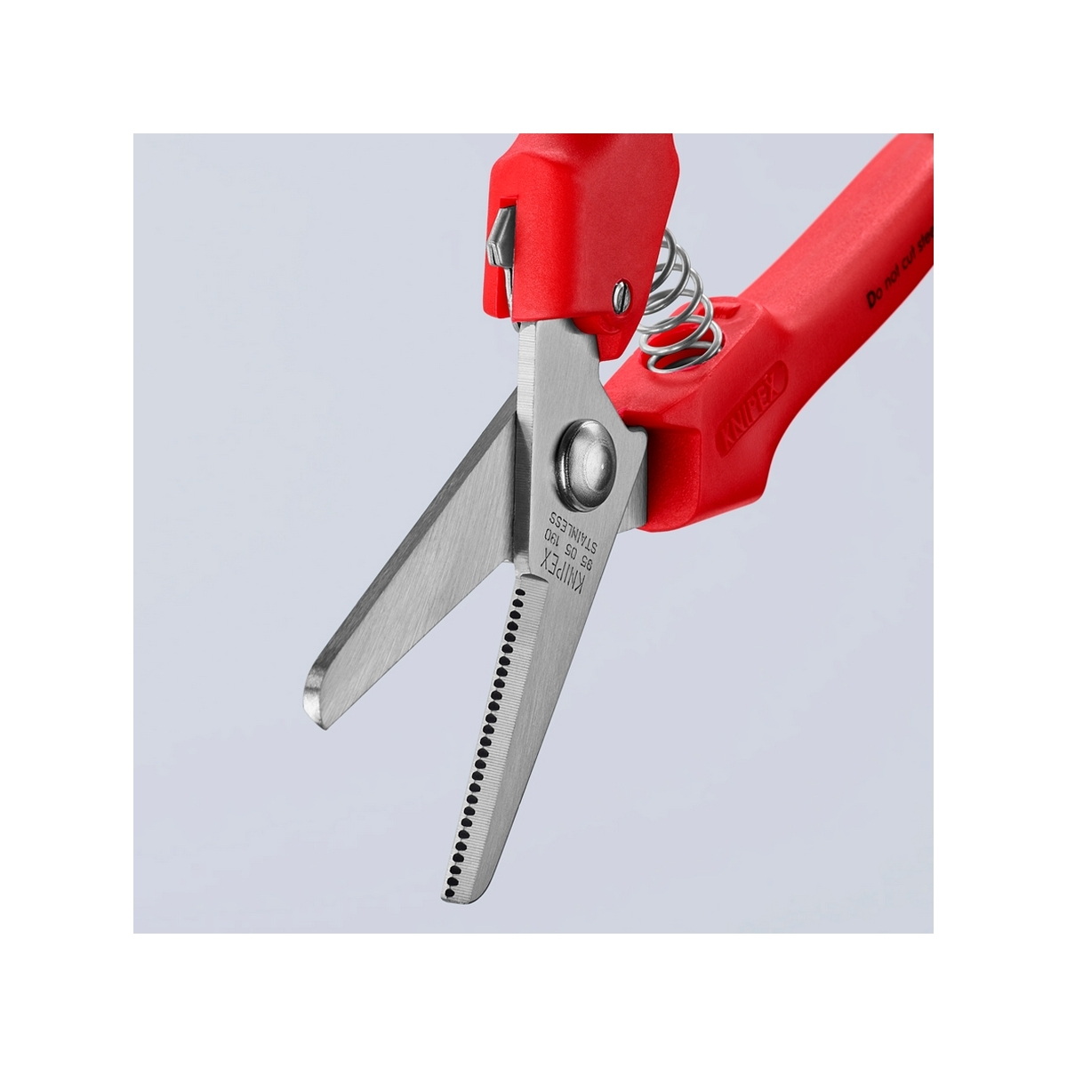 KNIPEX 95 05 190 กรรไกรอเนกประสงค์มีสปริงและตัวล็อค