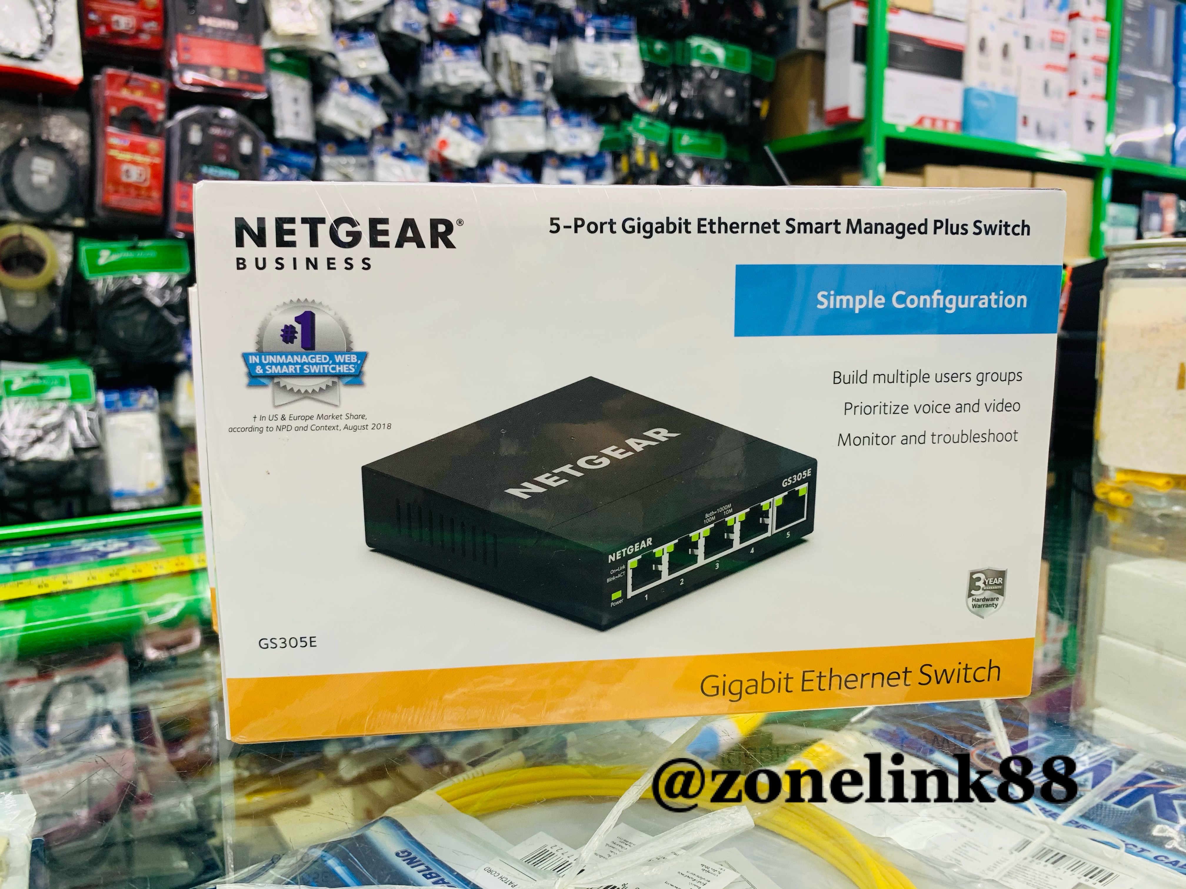 NETGEAR GS305E 5-ports Smart Managed Plus Switch