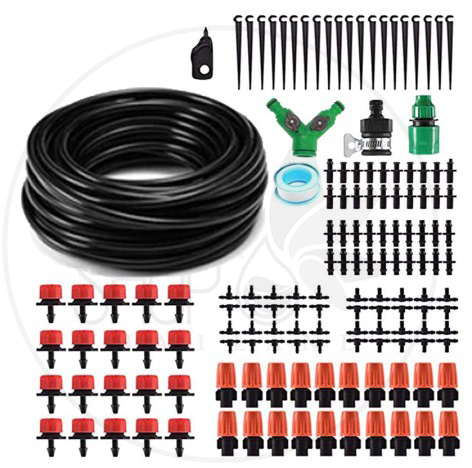 ชุดรดน้ำต้นไม้แบบพ่น DIY Micro Drip Irrigation 20ชิ้น