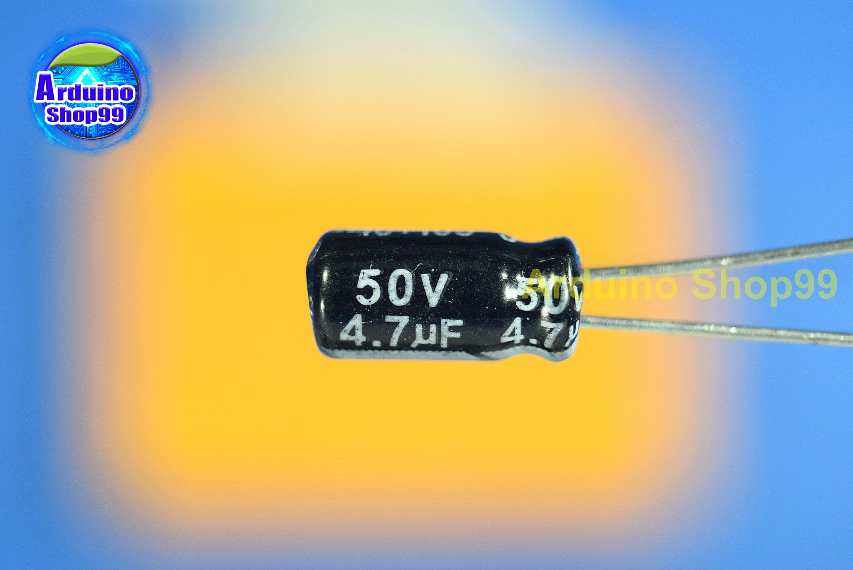 4.7uf 50V capacitor electrolytic(1 ชุด 10 ตัว)