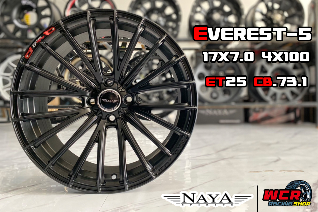 EVEREST-5 Matt Black 17x7.0 ET25 CB 73.1 4H100
