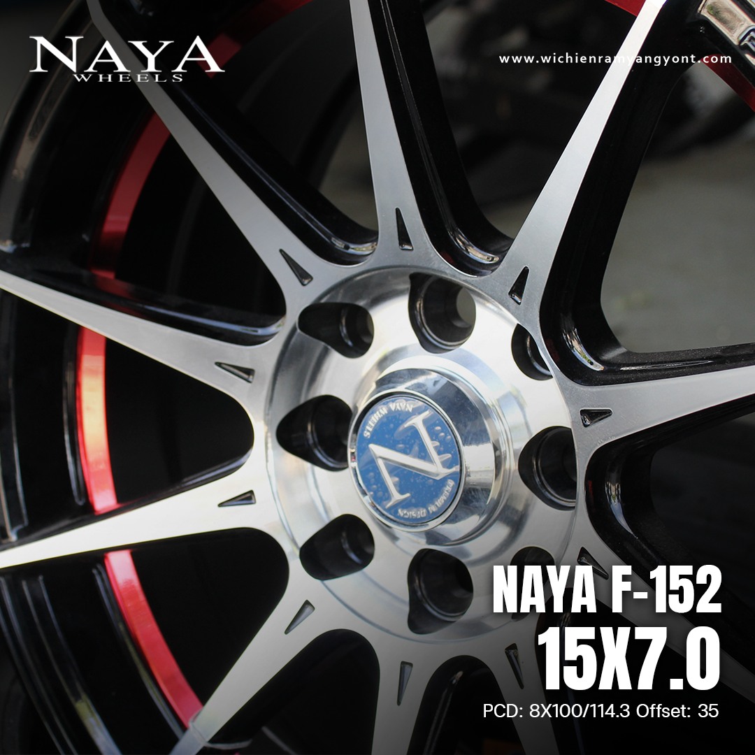 ล้อ NAYA F-152ขอบ 15 ติดตั้งกับรถ TOYOTA AVANZA