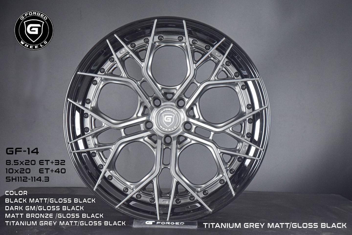 ล้อ G-FORGED GF-14 ล้อ2ชิ้นแท้