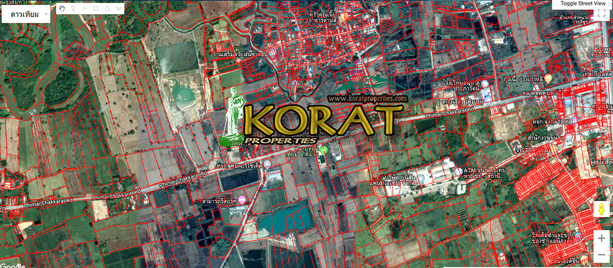 ขายที่ดิน เนื้อที่ 16-1-63 ไร่ โซน อำเภอพิมาย # รหัสทรัพย์ KP-0224