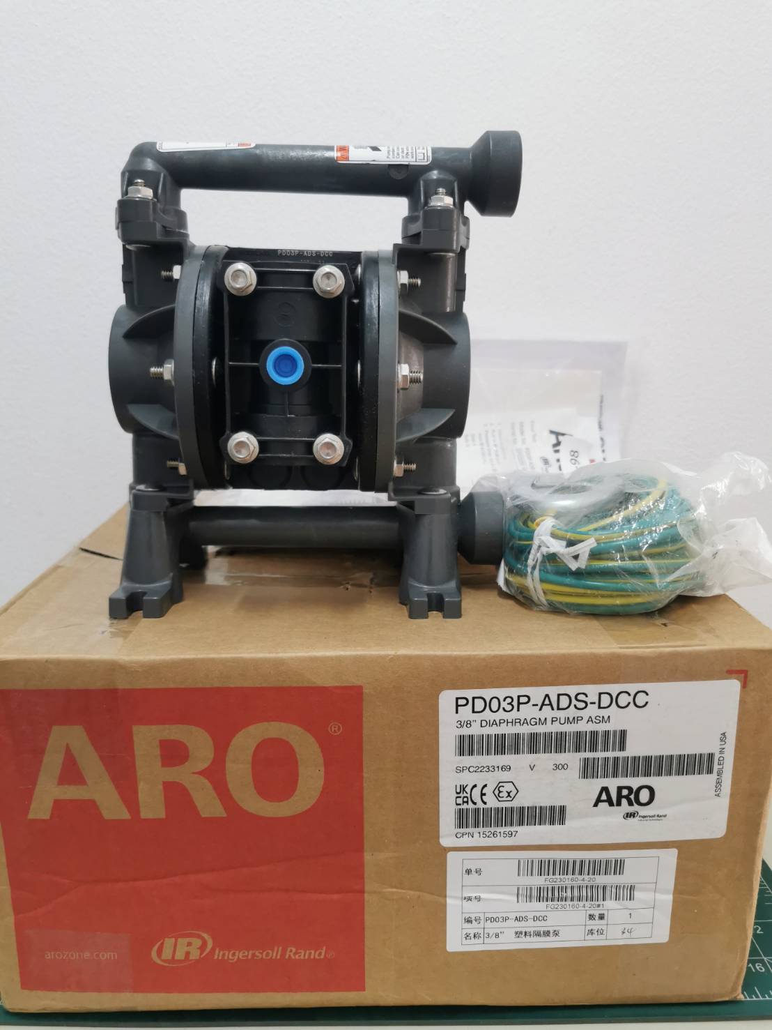 Diaphragm Pump, Aro PD03, PD03P-ADS-DCC , ไดอะแฟรมปั๊ม, , PD03P-ADS-DCC