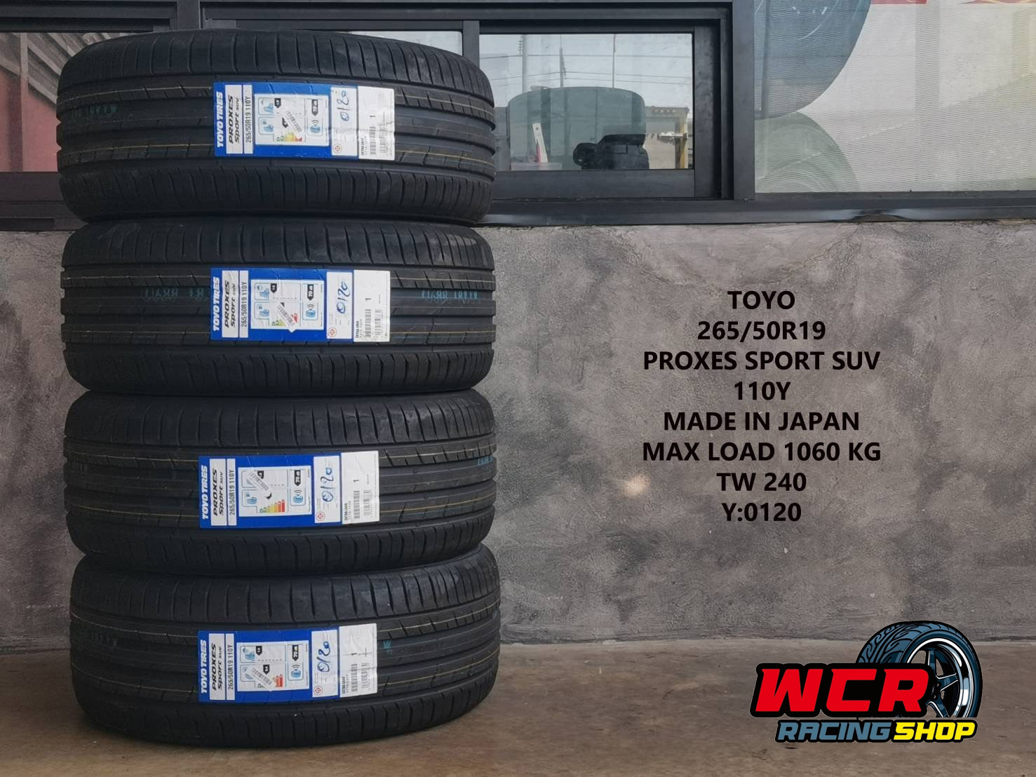 ยาง TOYO PROXES SPORT SUV ขนาด 265/50-19