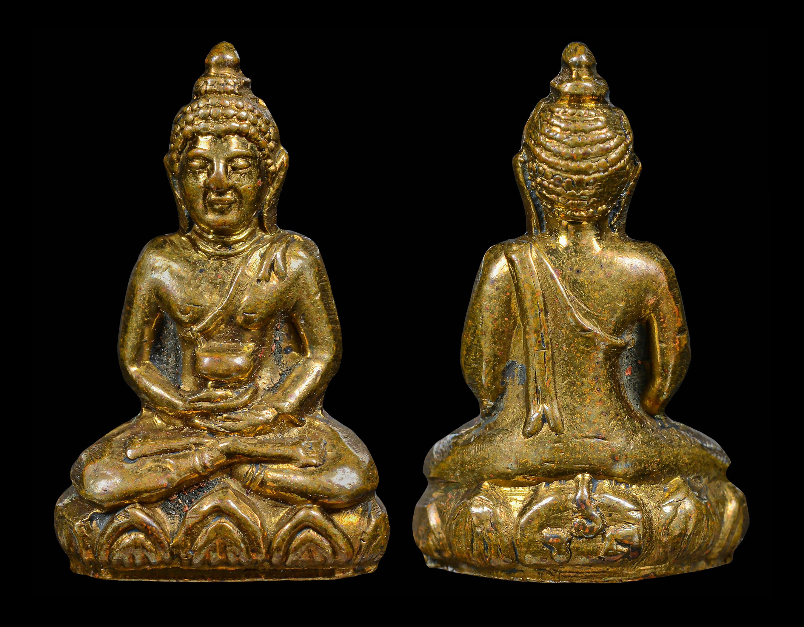 พระกริ่งร.ด. เจ้าคุณนรฯ วัดเทพศิรินทร์ เนื้อทองผสม ปี2513 ตอกโค๊ตดาบไขว้ที่ใต้ฐาน กริ่งดัง สภาพสวยเดิมๆ