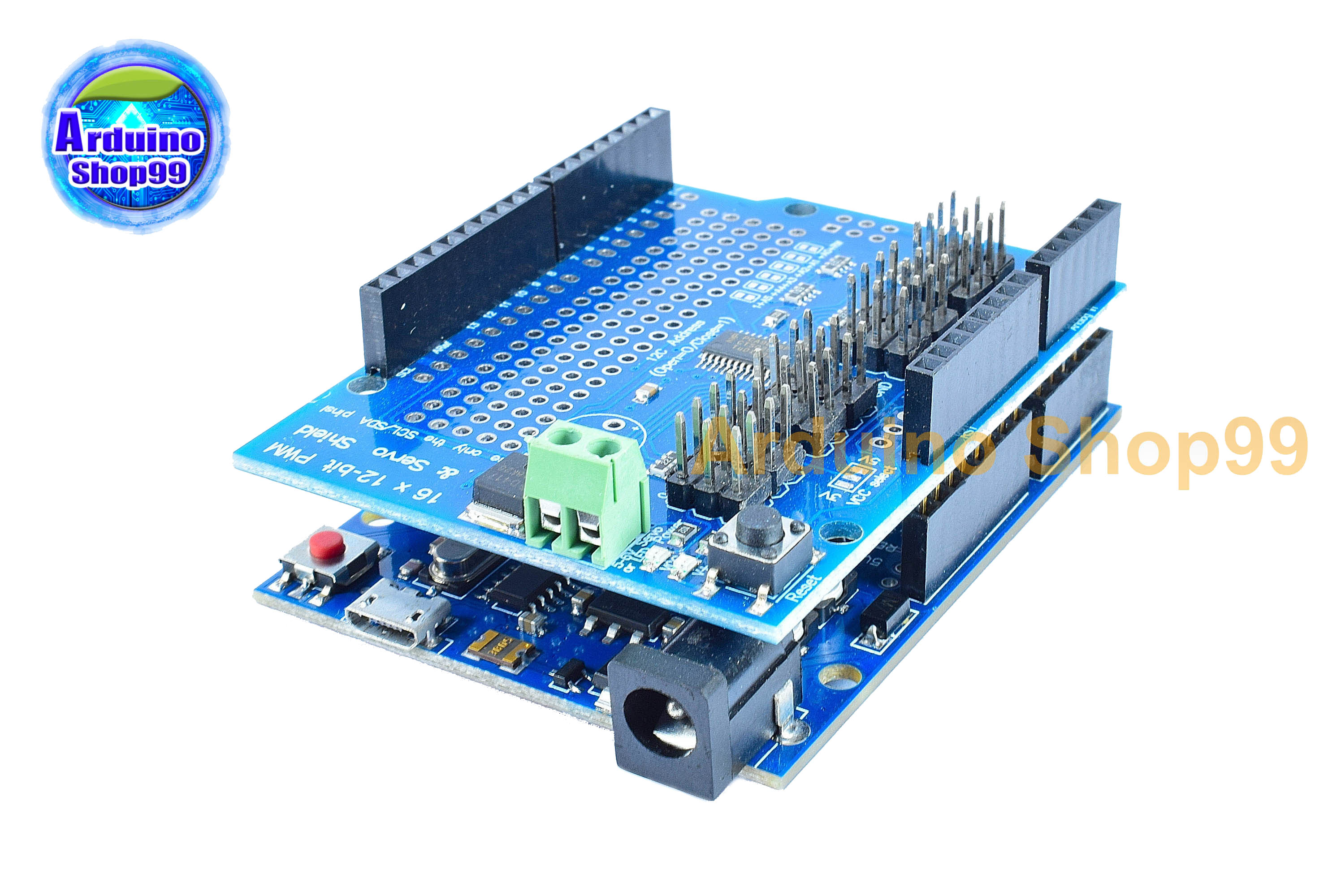 16-Channel 12-bit PWM/Servo Shield 16-way servo drive module