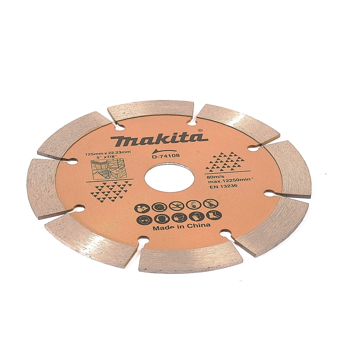 MAKITA D-74108 ใบเพชร 5" แห้ง ร่อง-ทอง UNIVERSAL ตัดคอนกรีต กระเบื้อง แกรนิต หินอ่อน