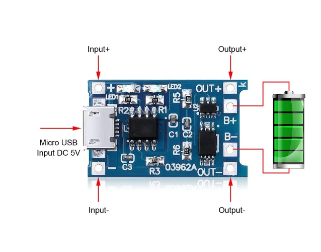 TP4056 1A lithium battery charging board protection
