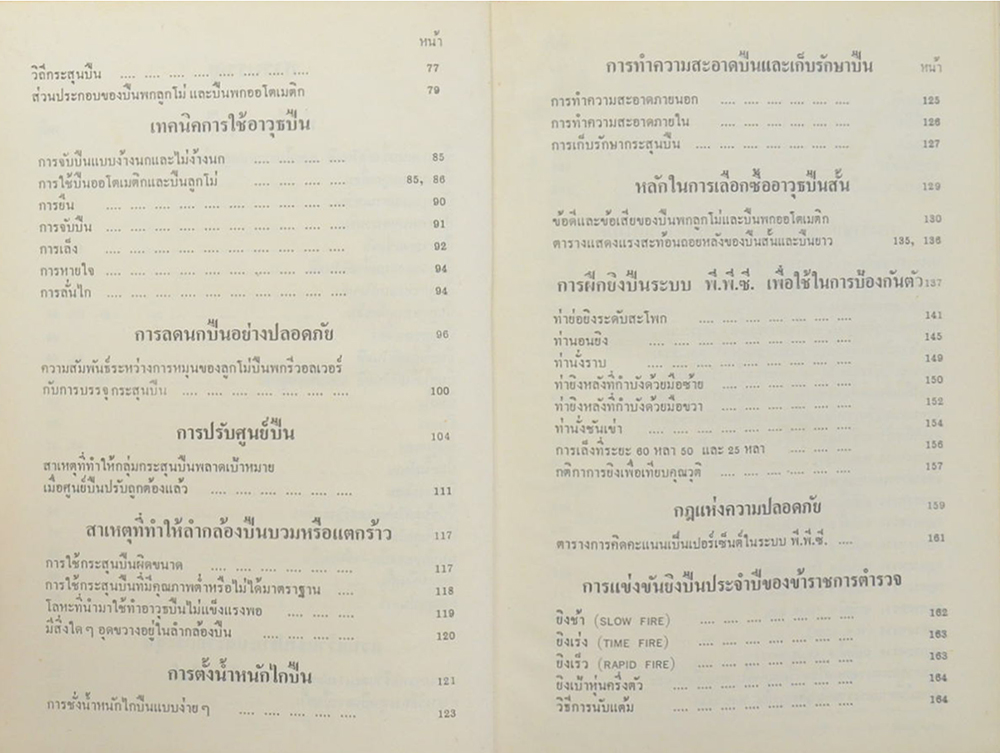 เทคนิคการใช้อาวุธปืน