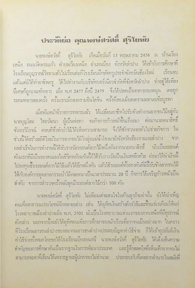 นายพงษ์สวัสดิ์ สุริโยทัย (อุตสาหกรรมปอและผลิตภัณฑ์ปอในประเทศไทย) (ขายตามสภาพ)