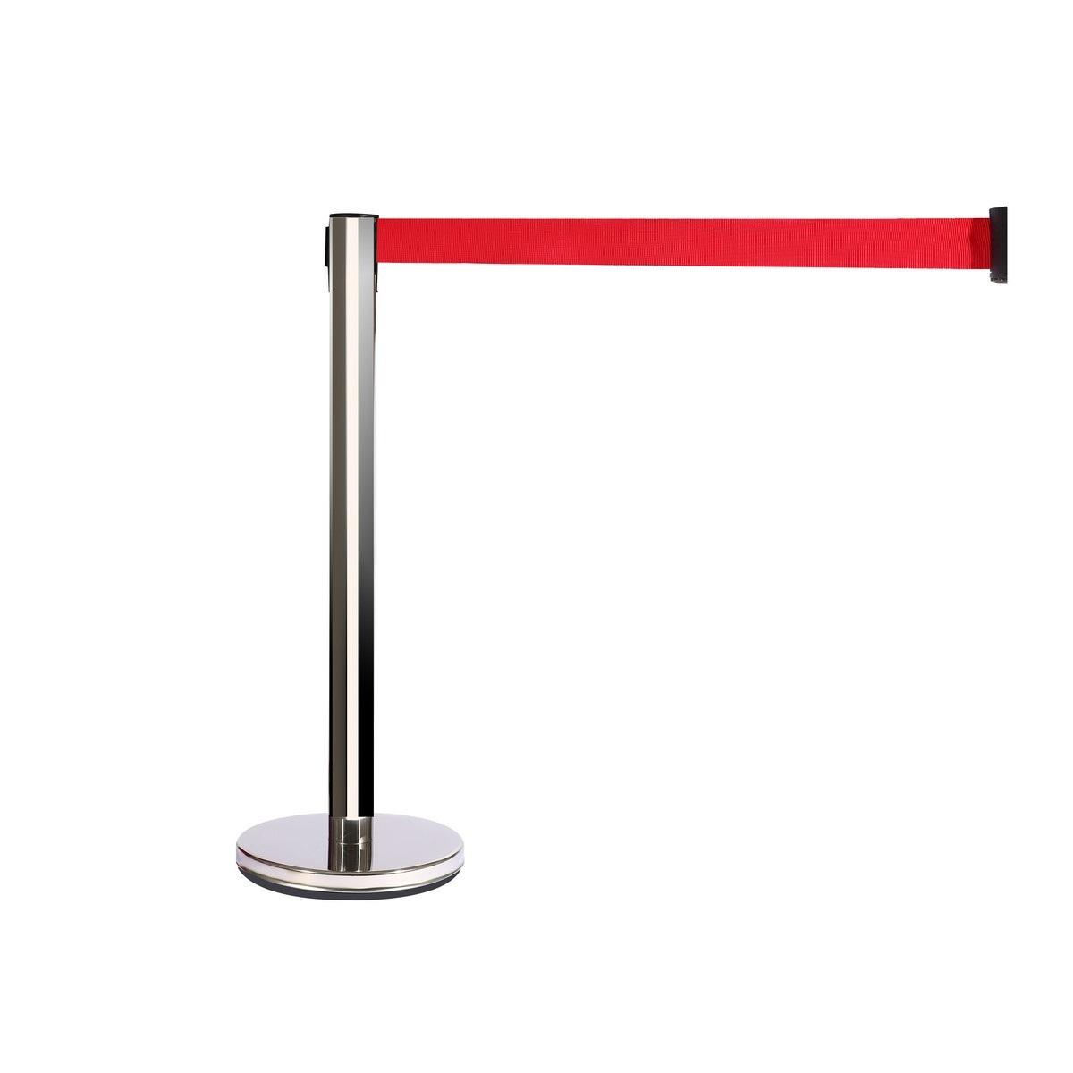 POLO เสากั้นทางเดินสแตนเลสพร้อมสายดึงกลับ สูง 90cm