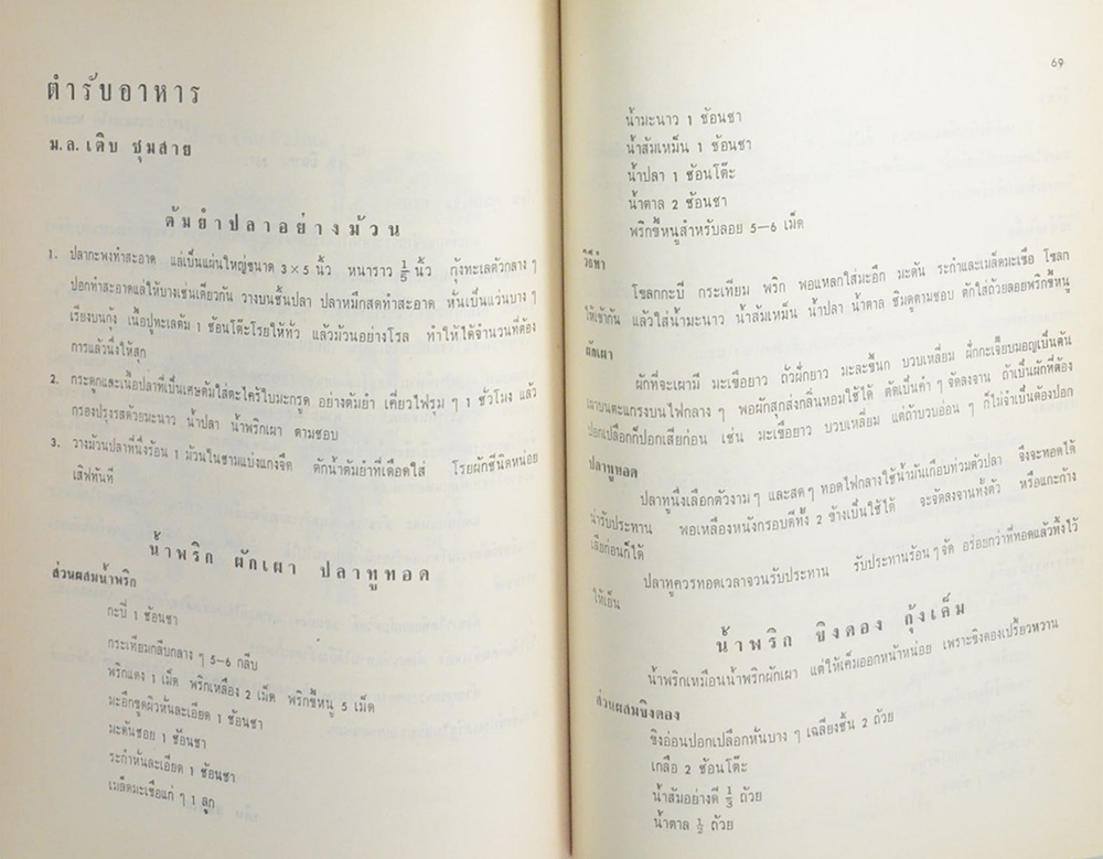 พันโท นายแพทย์ พระแสนพลรักษ์ (ตำรับอาหาร ม.ล. เติบ ชุมสาย)