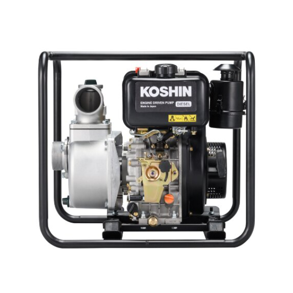 KOSHIN SEV-80D ปั๊มน้ำหอยโข่ง 3"x3" เครื่องยนต์ดีเซล 5.4HP H.25m 880L/min