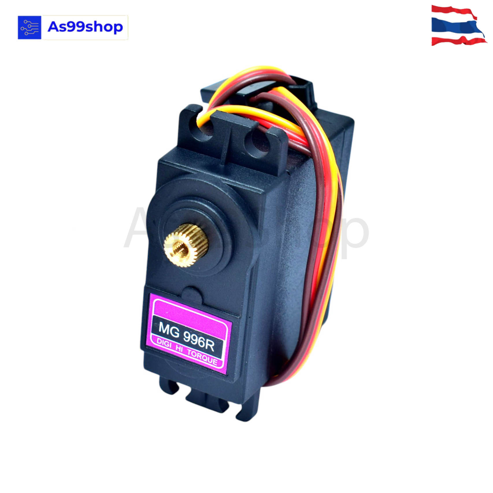 MG996R เซอร์โว หมุนได้ 0-180 องศา แรงบิด 13 kg/cm เฟืองโลหะ