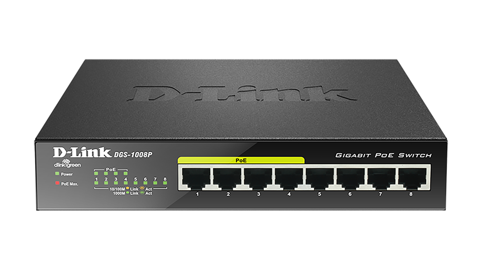 D-Link 8-Port Desktop Switch with 4 PoE Ports DGS-1008P