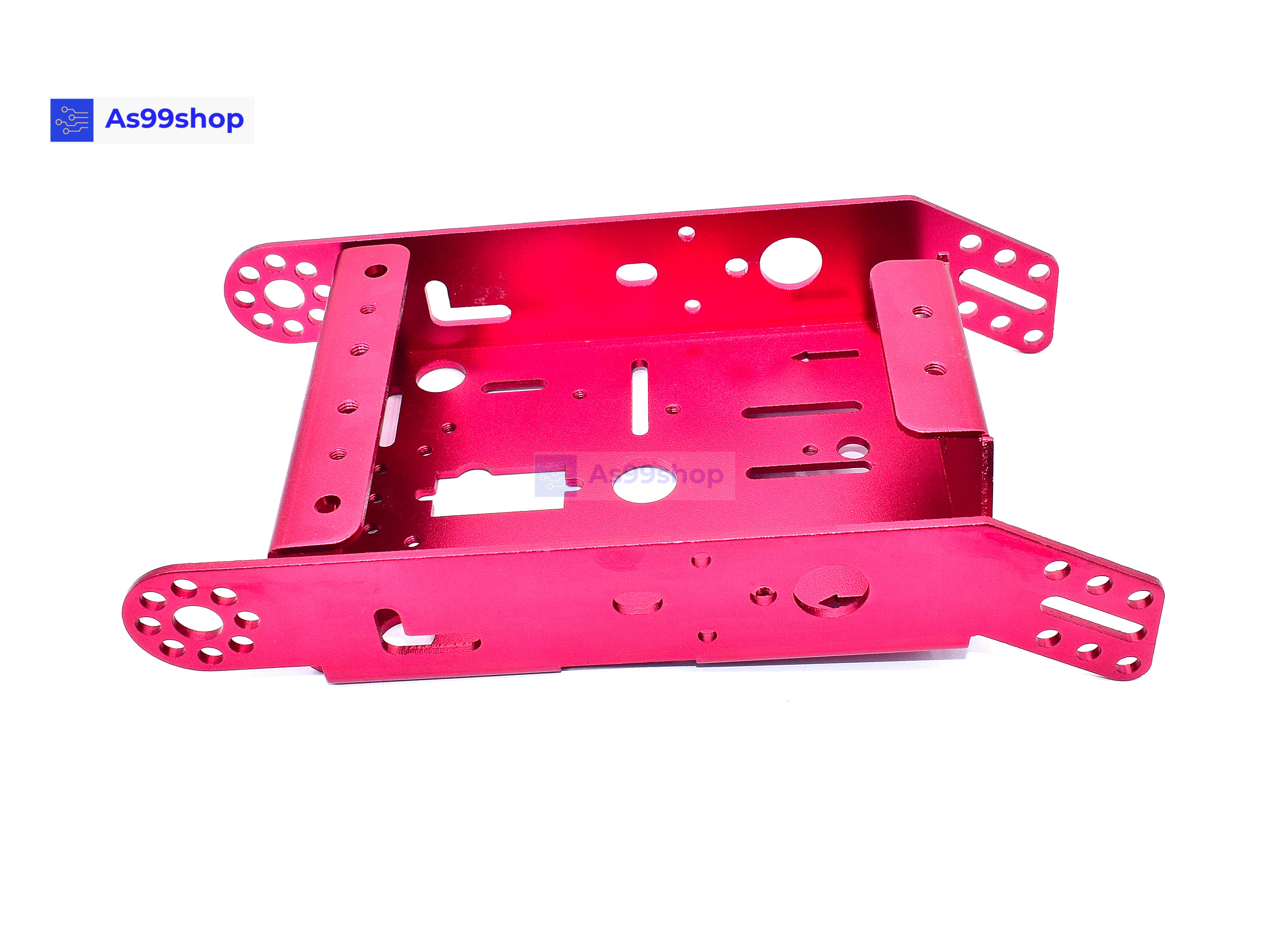 โครงรถหุ่นยนต์ Aluminum alloy robot Smart car สี Metallic Red