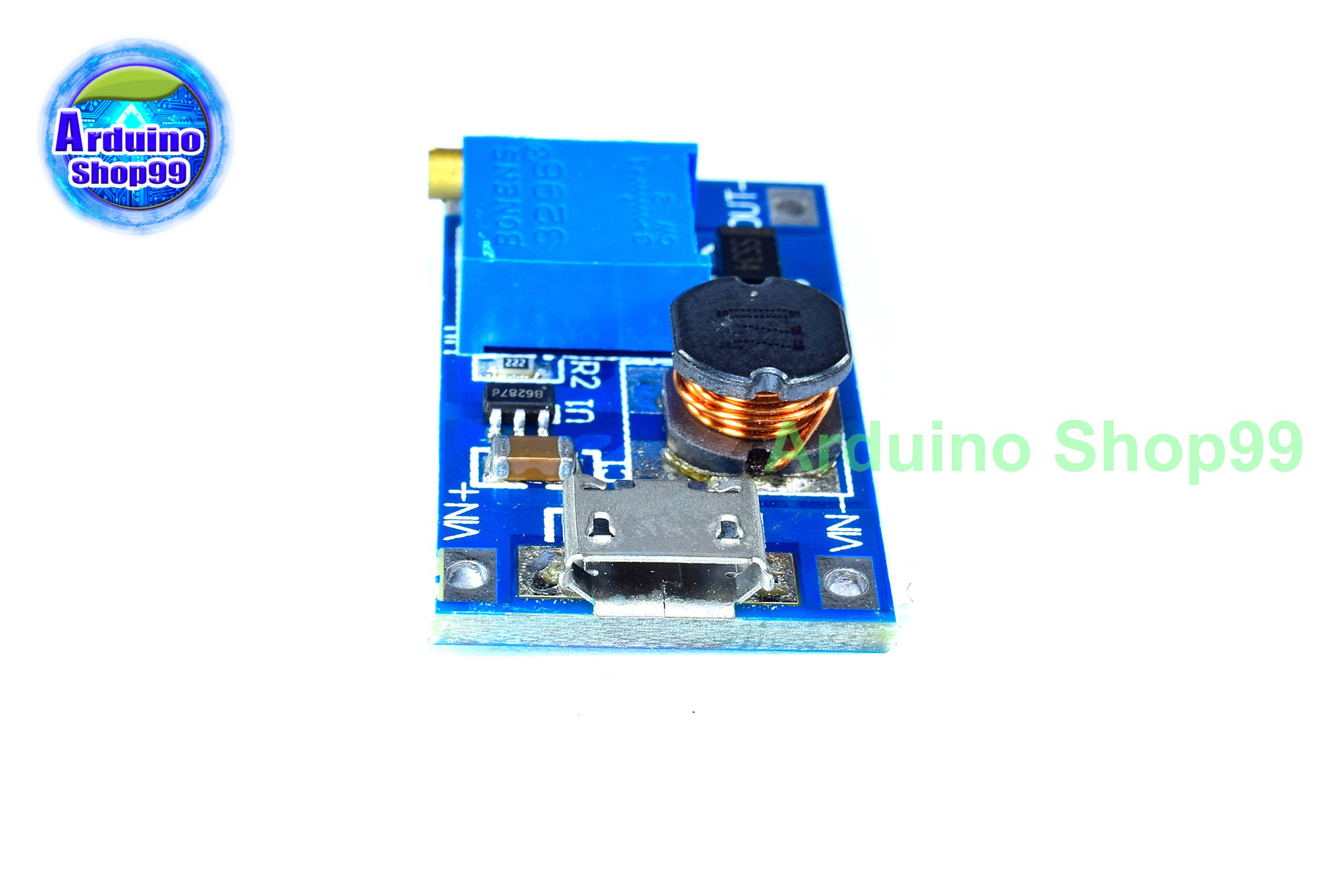 2A booster board DC-DC booster module wide voltage input 2-24V liter 5/9/12/28V adjustable 2577