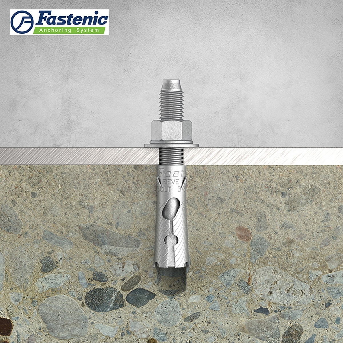 Fastenic ST-HDG-Series พุกเหล็กชุบ HDG. 1/4"-3/4"