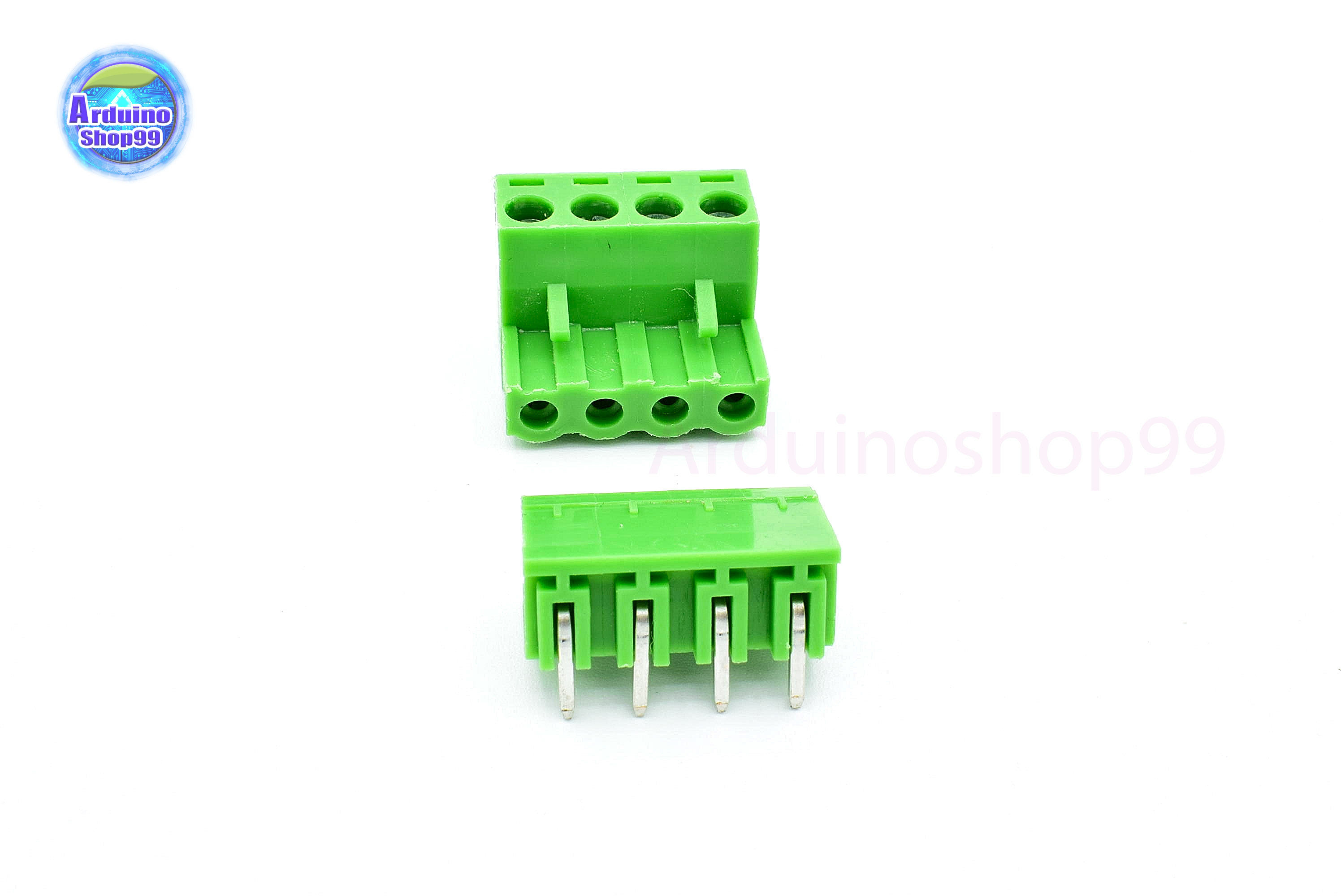 Terminal Block PCB connector 4P / 2EDGK 5.08mm plug-in ( 1 ชุด ผู้+เมีย )