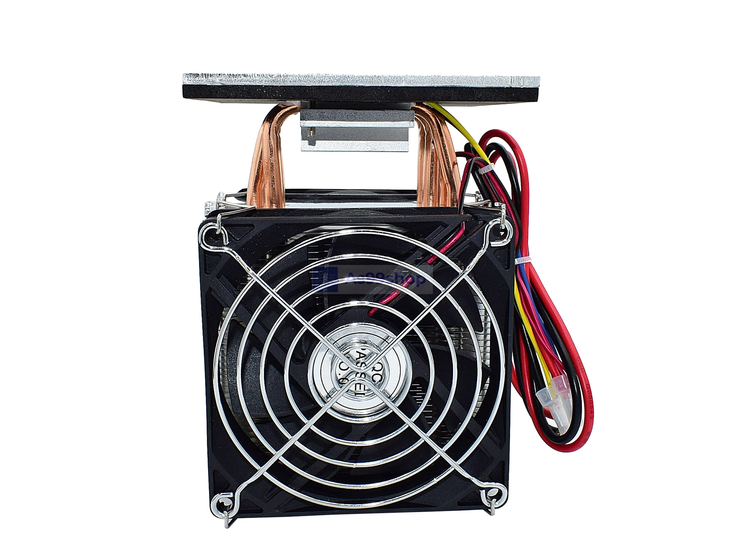 ชุดทำความเย็นบนเพลท ขนาด 100*100 mm platform cooling 4 heat pipe radiator(สินค้าประกอบเสร็จรวมแผ่นร้อนเย็น)