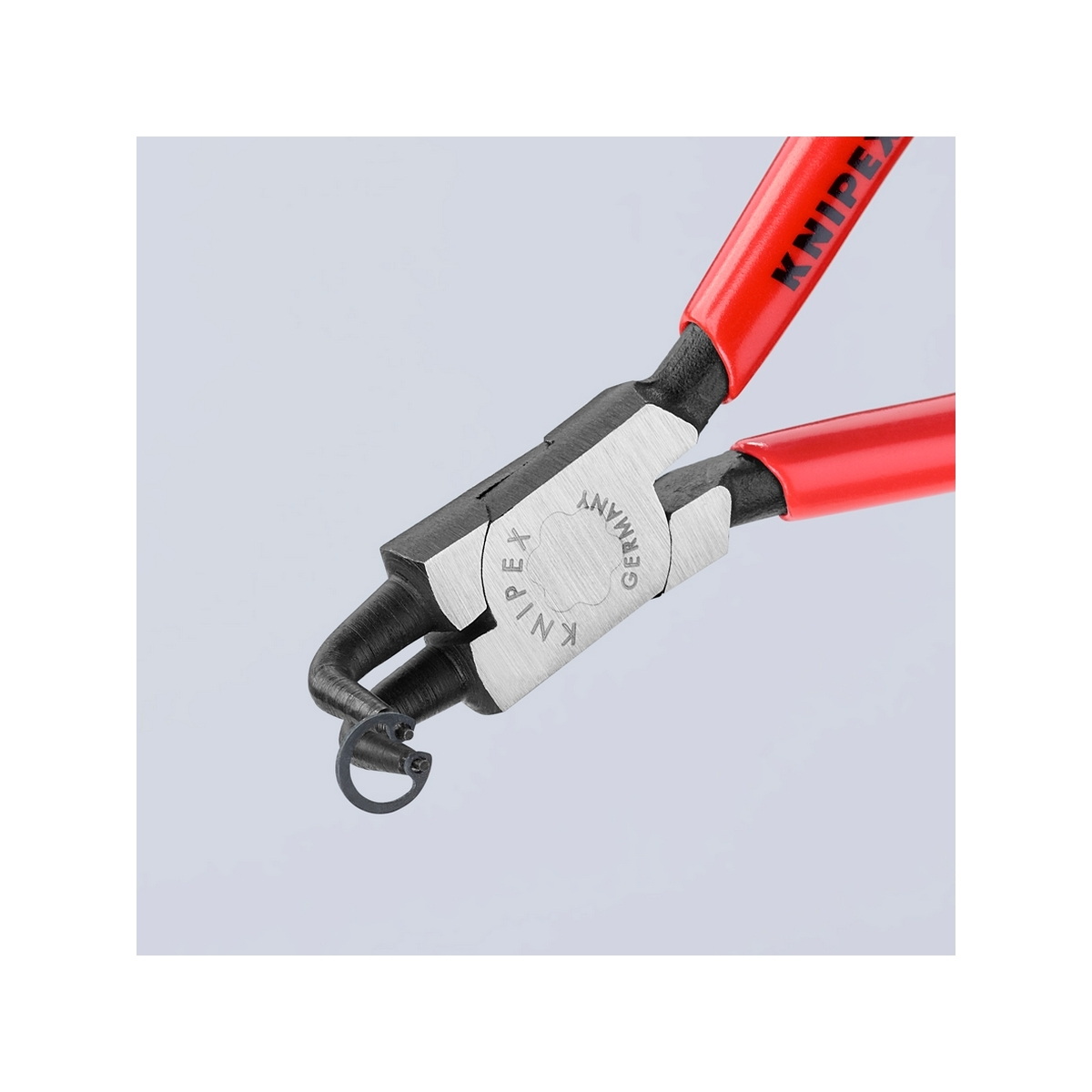 KNIPEX 44 21 J01 คีมหนีบแหวน 5" ปลายงอ ปลาย 0.9mm