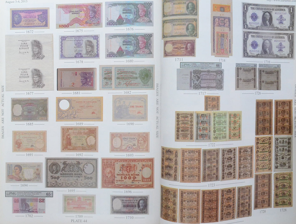 Eur-Seree Collecting Co., Ltd. Sale # 32 Rare Stamps-Coins-Banknotes-Collectbles