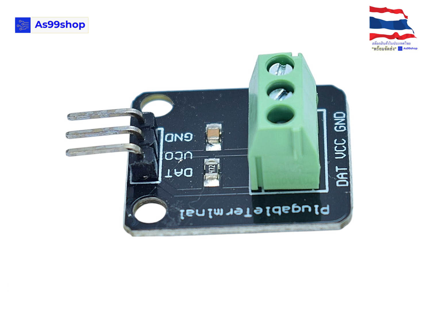 โมดูลแปลงเซนเซอร์วัดอุณหภูมิ DS18B20 แบบกันน้ำ