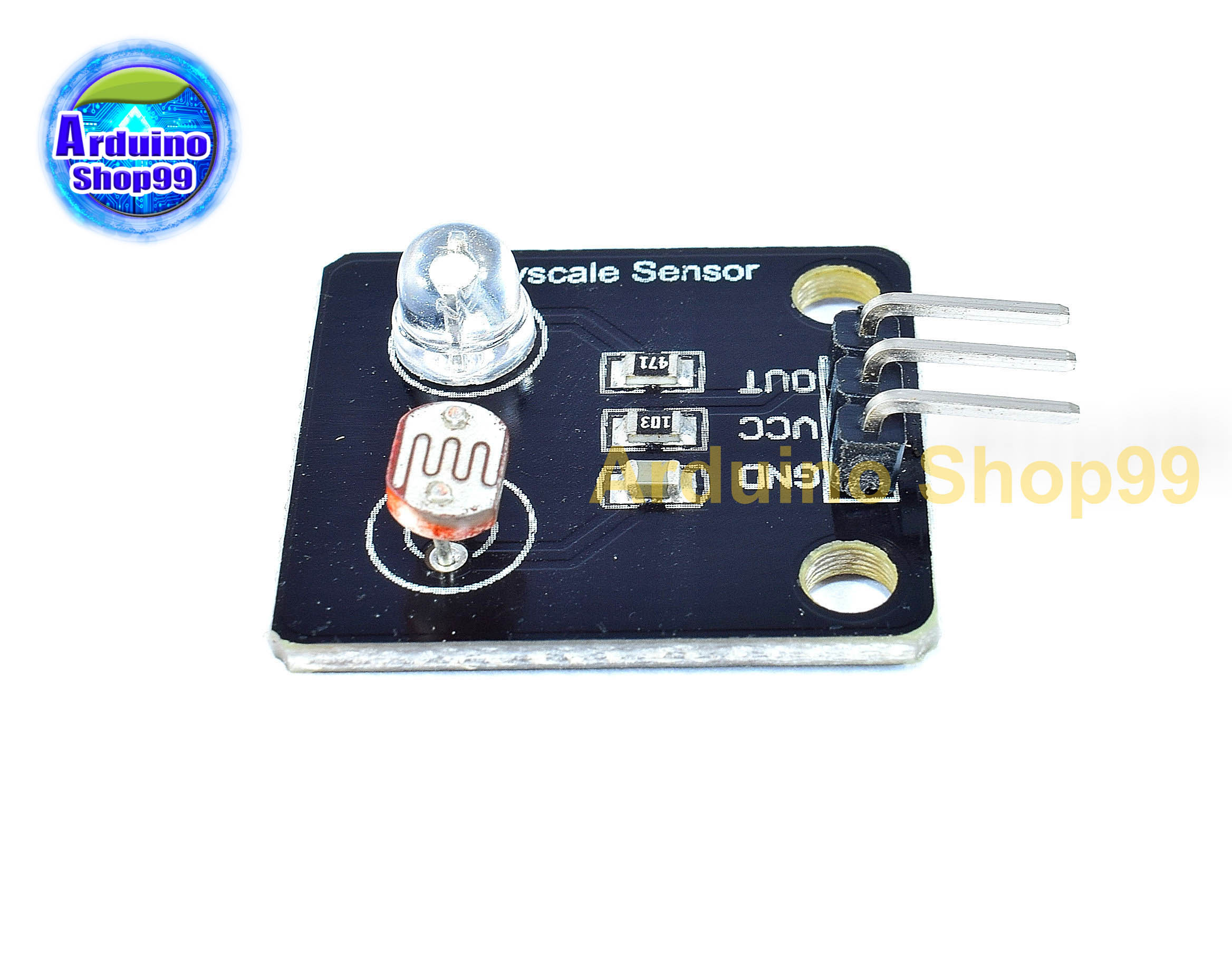 เซ็นเซอร์วัดแสง LDR+LED Analog gray sensor line-finding sensor tracing module
