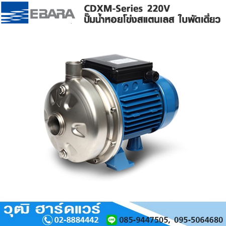 EBARA CDXM-Series ปั๊มน้ำหอยโข่งสแตนเลส ใบพัดเดี่ยว 220V