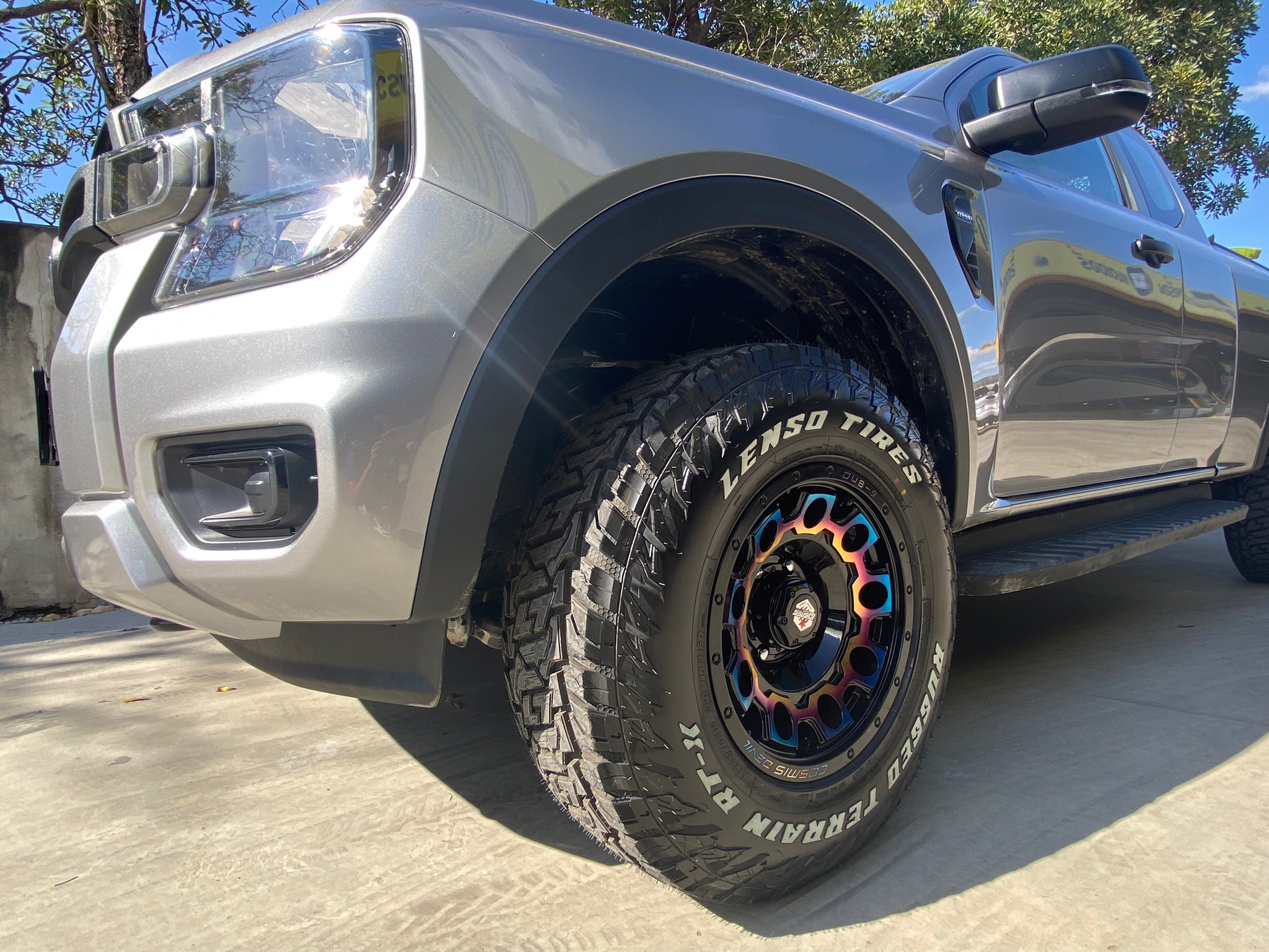 ล้อ COSMIS DUB-9 ขอบ 16 คู่ยาง LENSO TRIES RT-X ขนาด 265/75-16