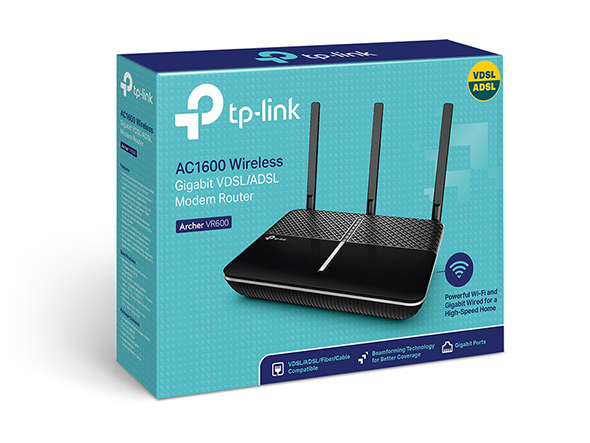 AC1600 Wireless Gigabit VDSL/ADSL Modem Router Archer VR600