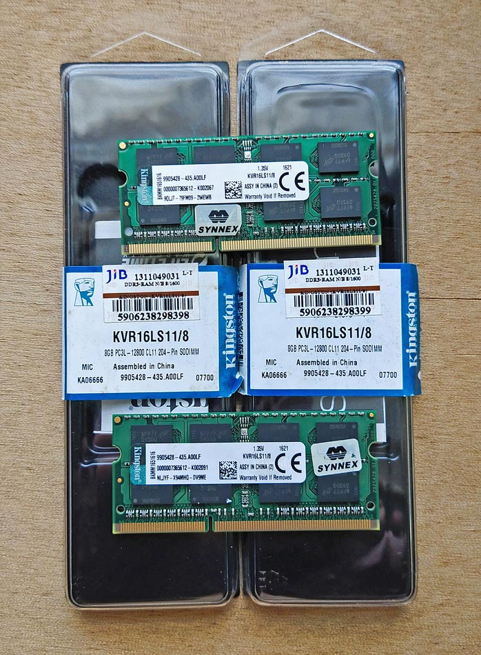 แรม NOTEBOOK (แรมโน้ตบุ๊ค) DDR3L/1600 8GB
