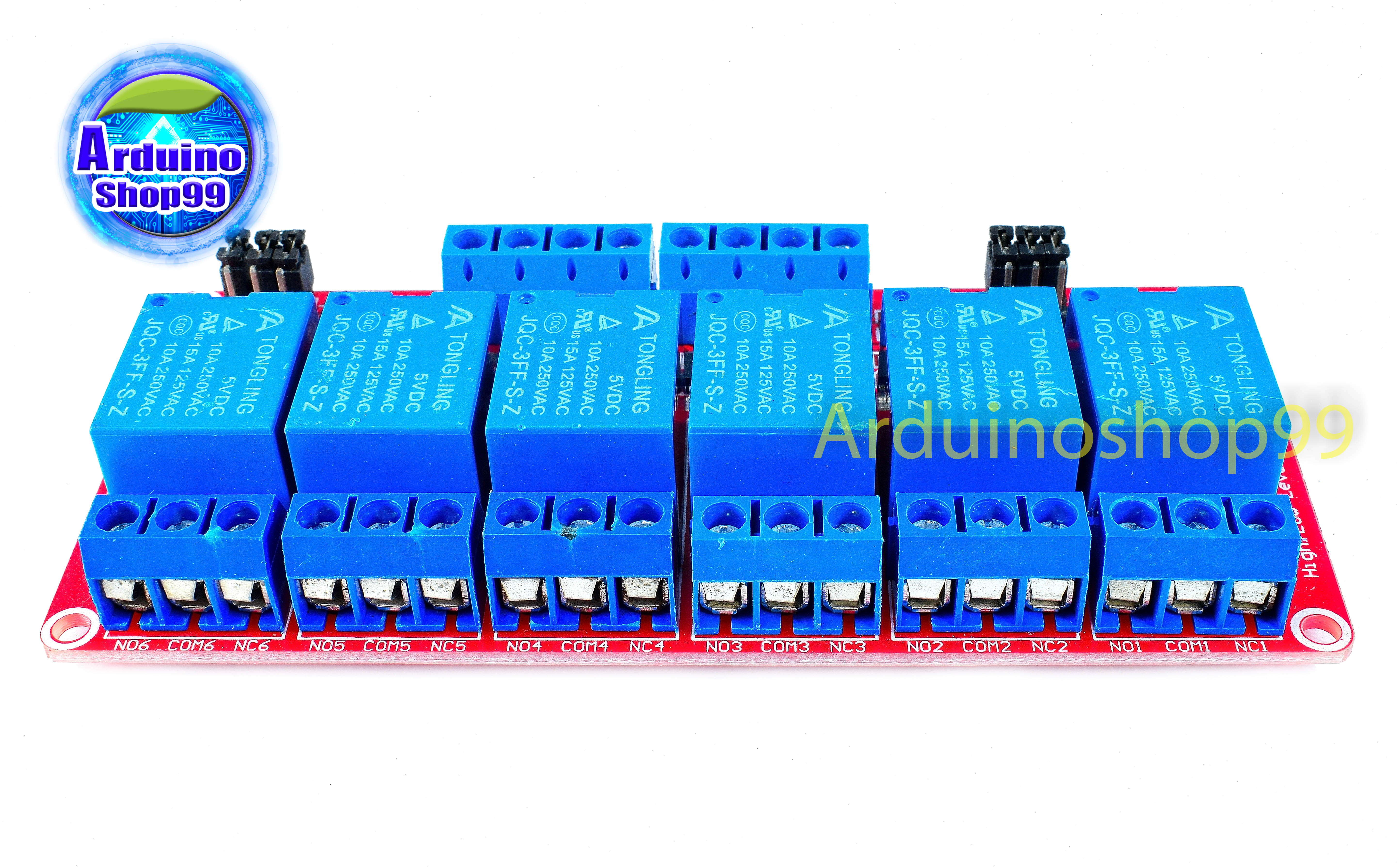 Relay 5v 6 Channel 10A 250V แบบ Active High/Low