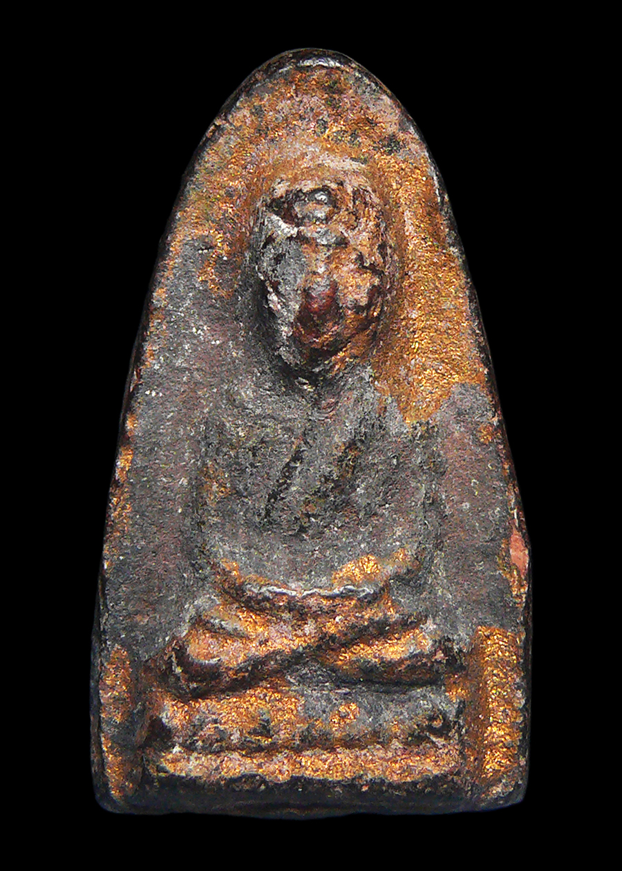 หลวงปู่ทวดเนื้อดินเผา ปี2513(ผสมผงว่านหลวงปู่ทวด ปี2497) พระครูใบฎีกาขาว เจ้าอาวาสองค์ถัดจากหลวงปู่ทิมจัดสร้าง (No.2)