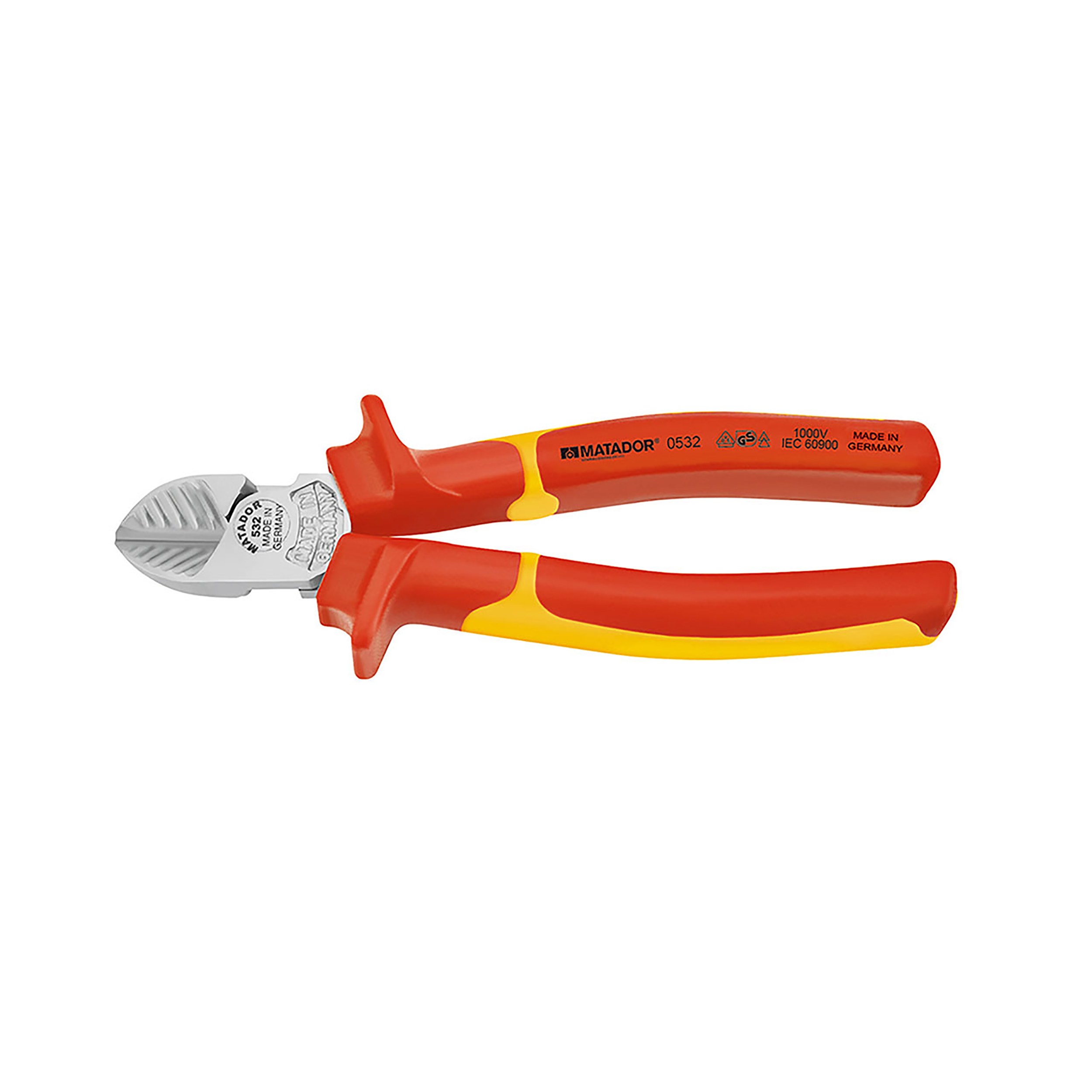 คีมตัดสายไฟ MATADOR รุ่น 532/2 ด้ามหุ้มฉนวน สำหรับงานไฟฟ้า VDE ขนาด 6.1/4", 7"