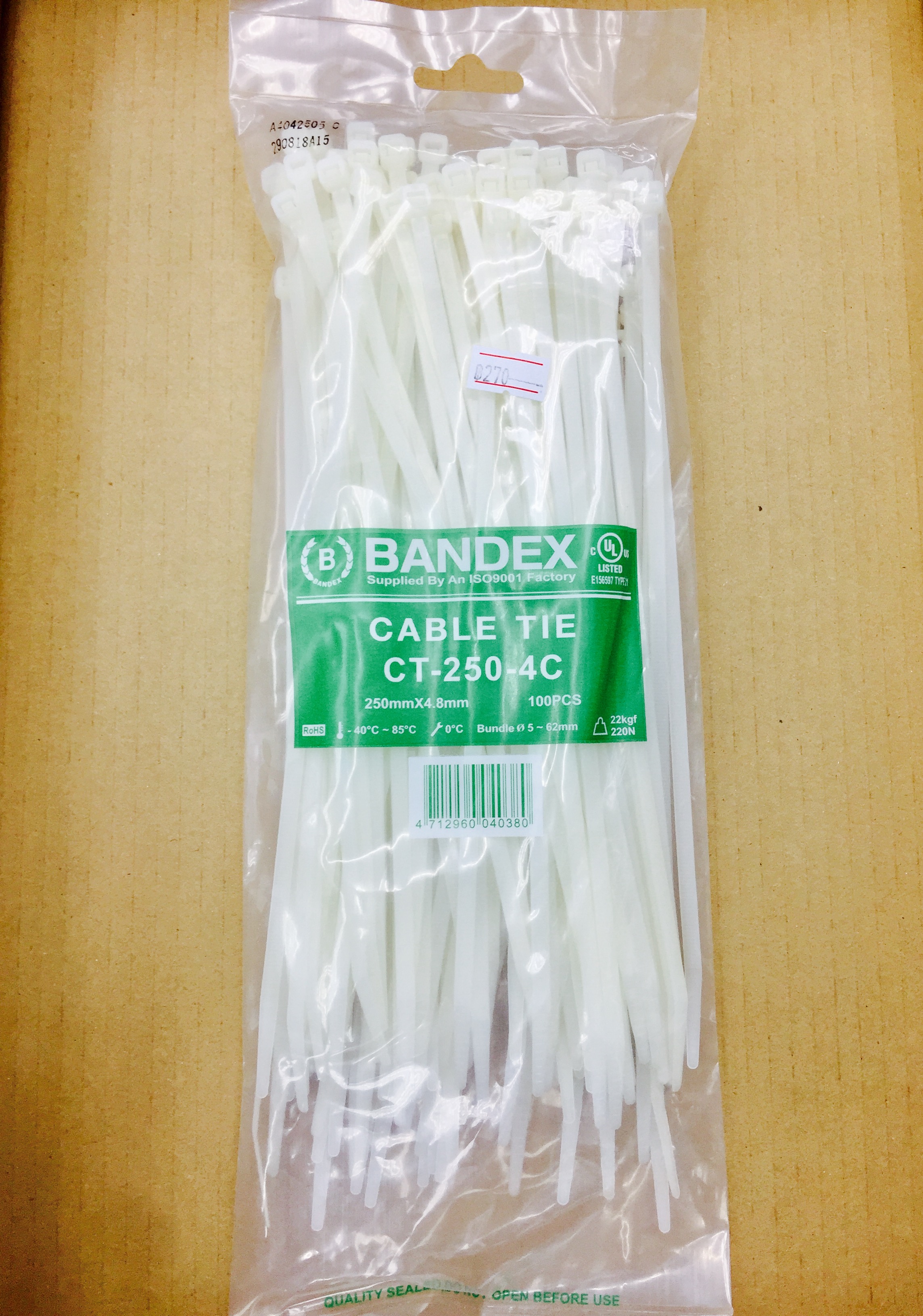 Cable Tie CT-250-4C 10นิ้ว