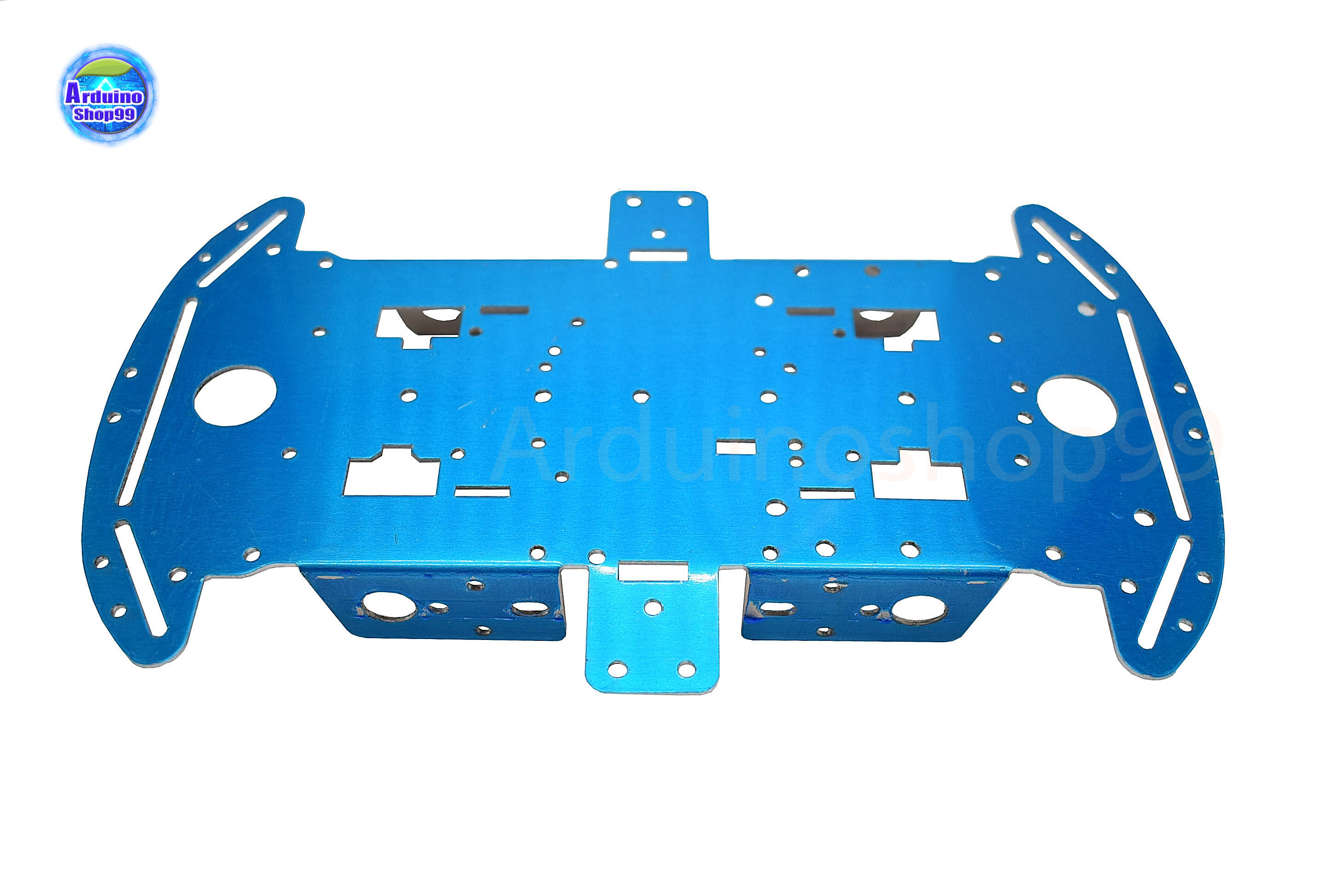 โครงรถหุ่นยนต์Aluminum Alloy 1.5mm Smart car chassis 4wd