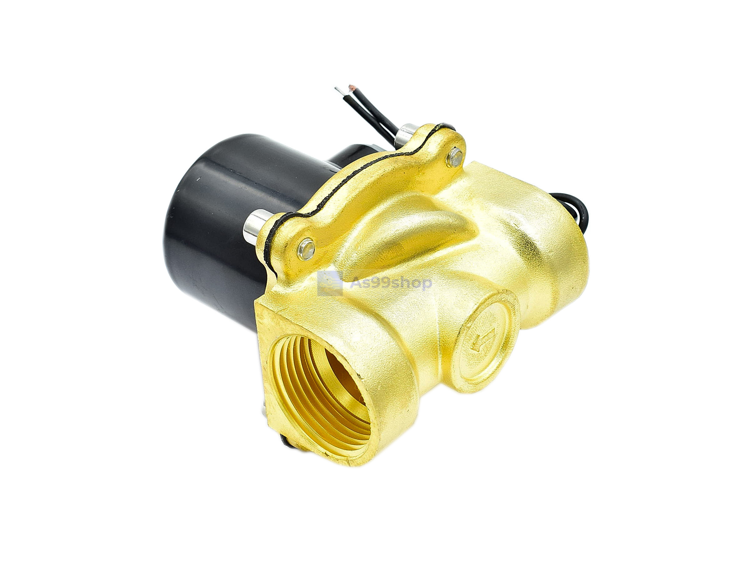 Solenoid Valve โซลินอยด์วาล์วทองเหลือง NC ปกติปิด 1" 24VDC