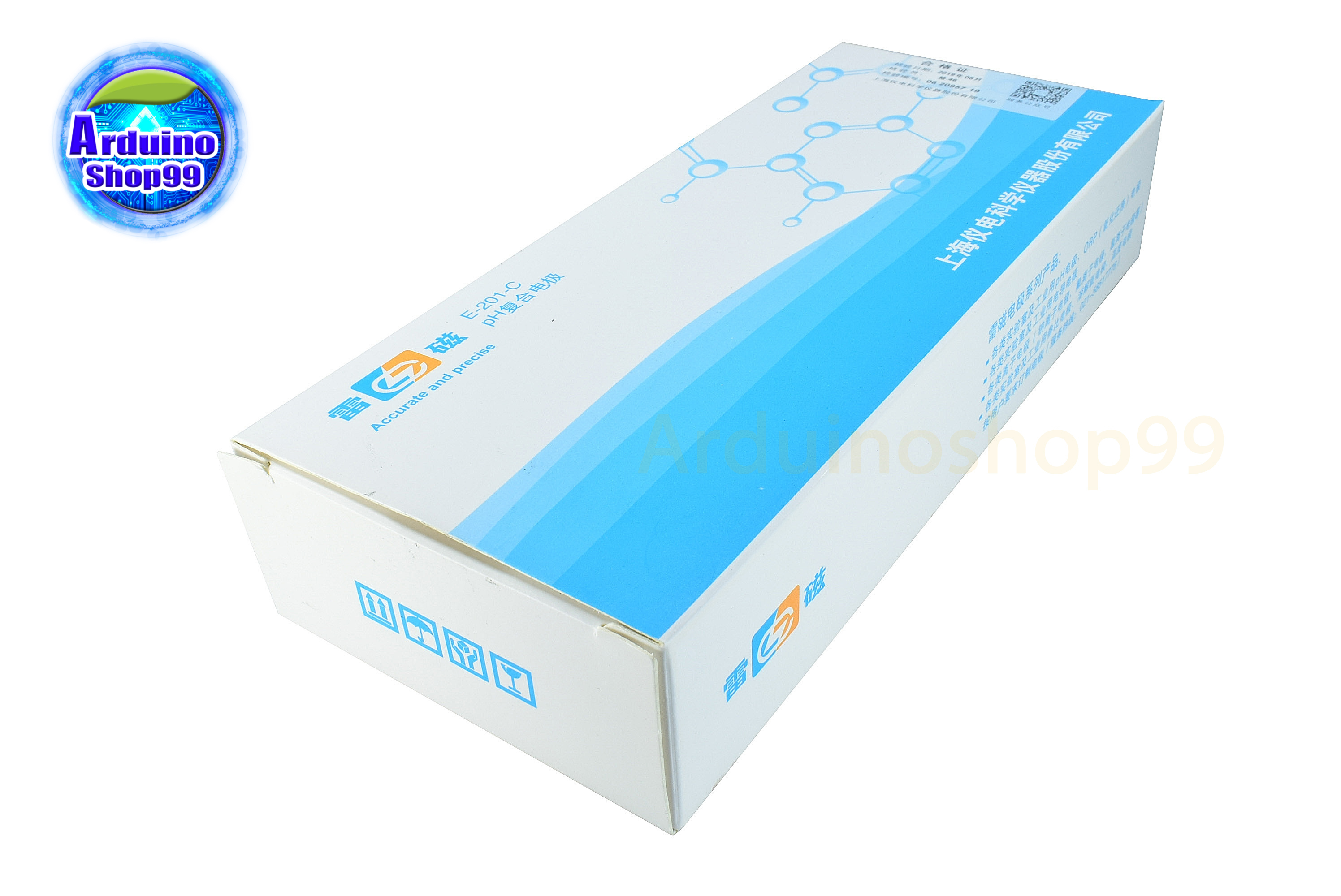 PH Probe เซ็นเซอร์วัดค่า PH ของน้ำ (เฉพาะ Probe กับน้ำยาทดสอบ)