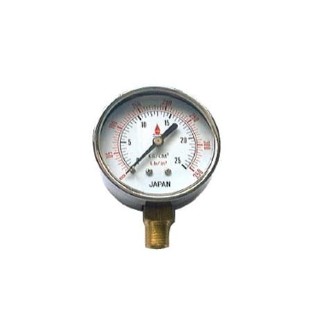 เกจ์วัดกำลังอัด หน้าปัด 3"x3/8" BSPT